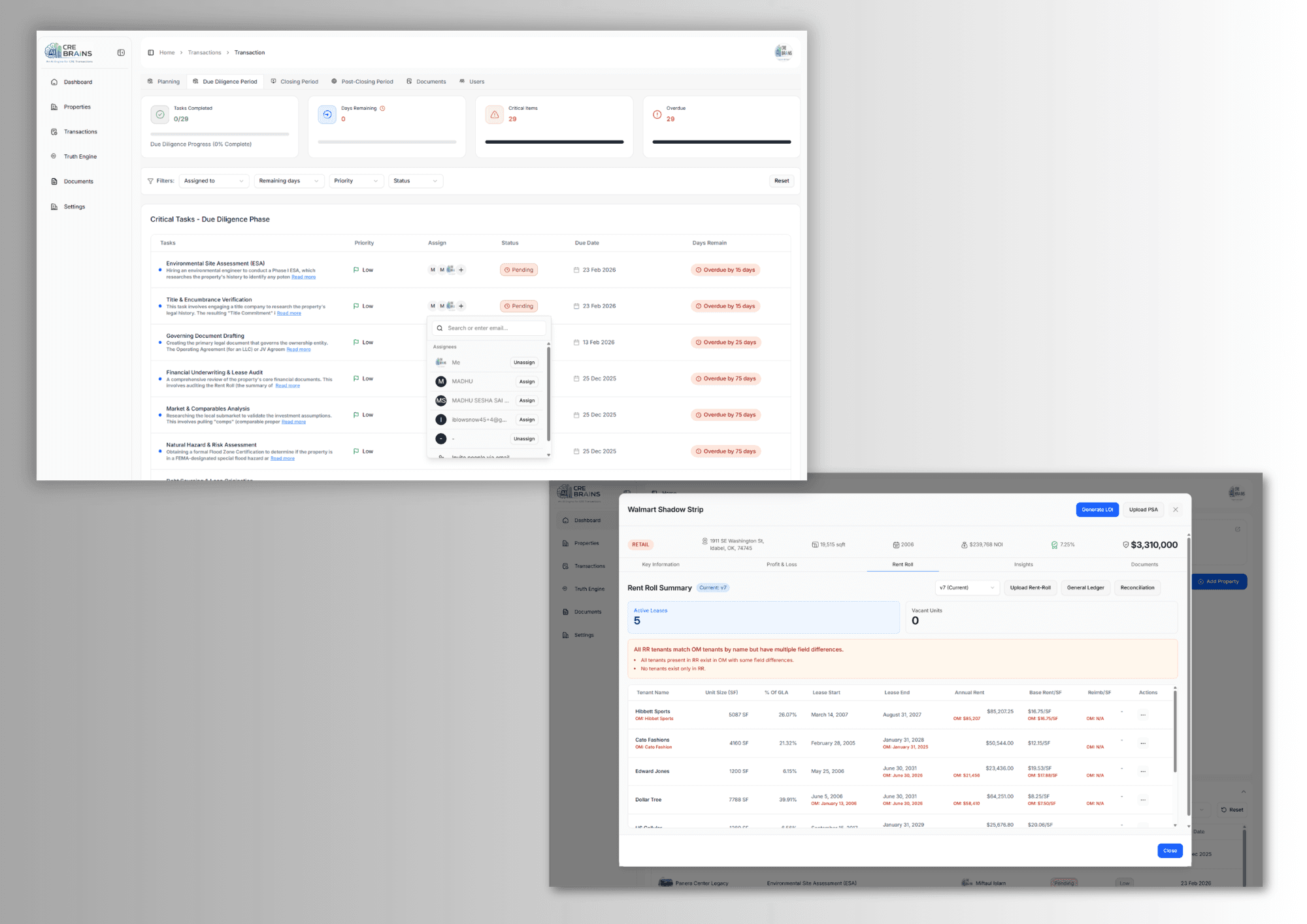 Insurance Dashboard mobile preview
